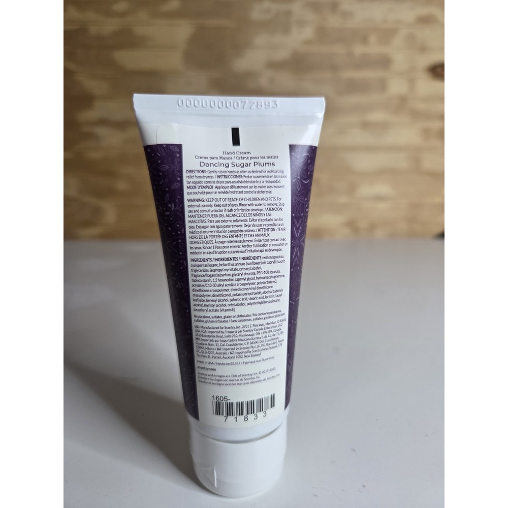 Scentsy Hand Cream - Dancing Sugar Plums- ***BRAND NEW*** 2.7 Fl oz Travel - Picture 2 of 2